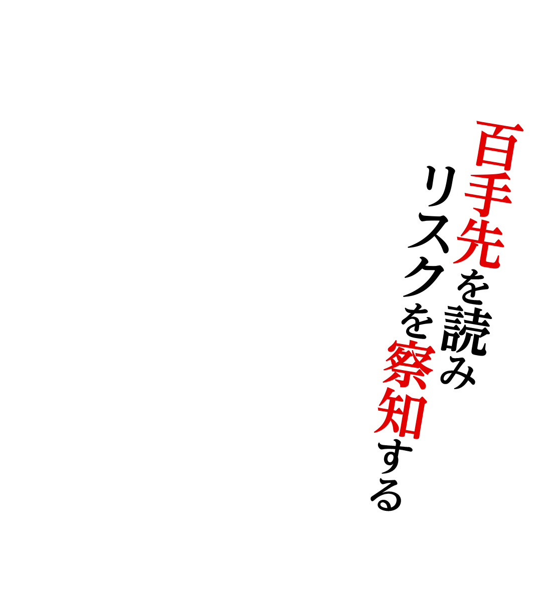 百手先を読みリスクを察知する