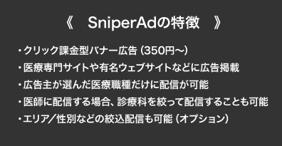 SniperAdの特徴